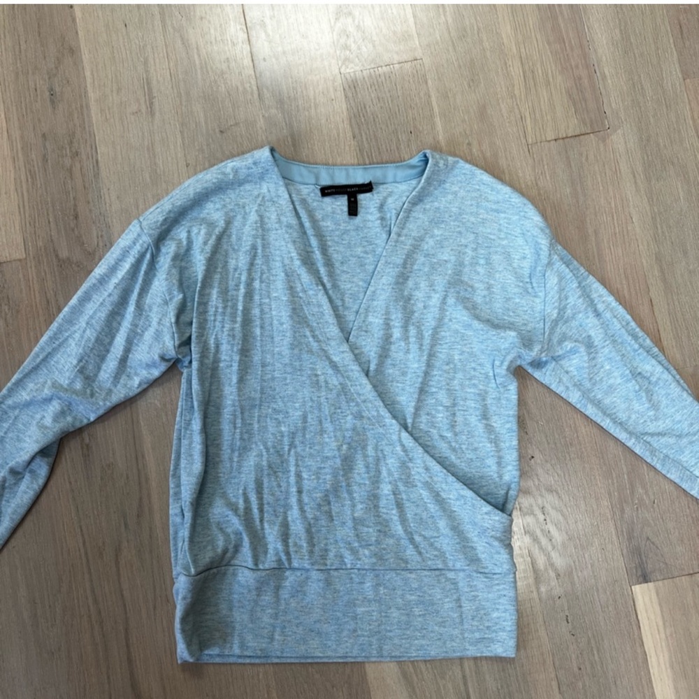 White House Black Market Wrap Front Sweater